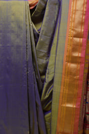 Two Tone Purple Silk Paithani Saree - SRTTPSPS628