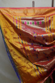 Two Tone Purple Silk Paithani Saree - SRTTPSPS628