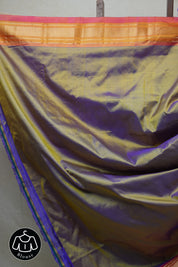 Two Tone Purple Silk Paithani Saree - SRTTPSPS628