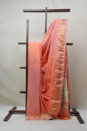 Peach Silk Paithani Saree - SRPSPS635