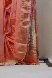 Peach Silk Paithani Saree - SRPSPS635