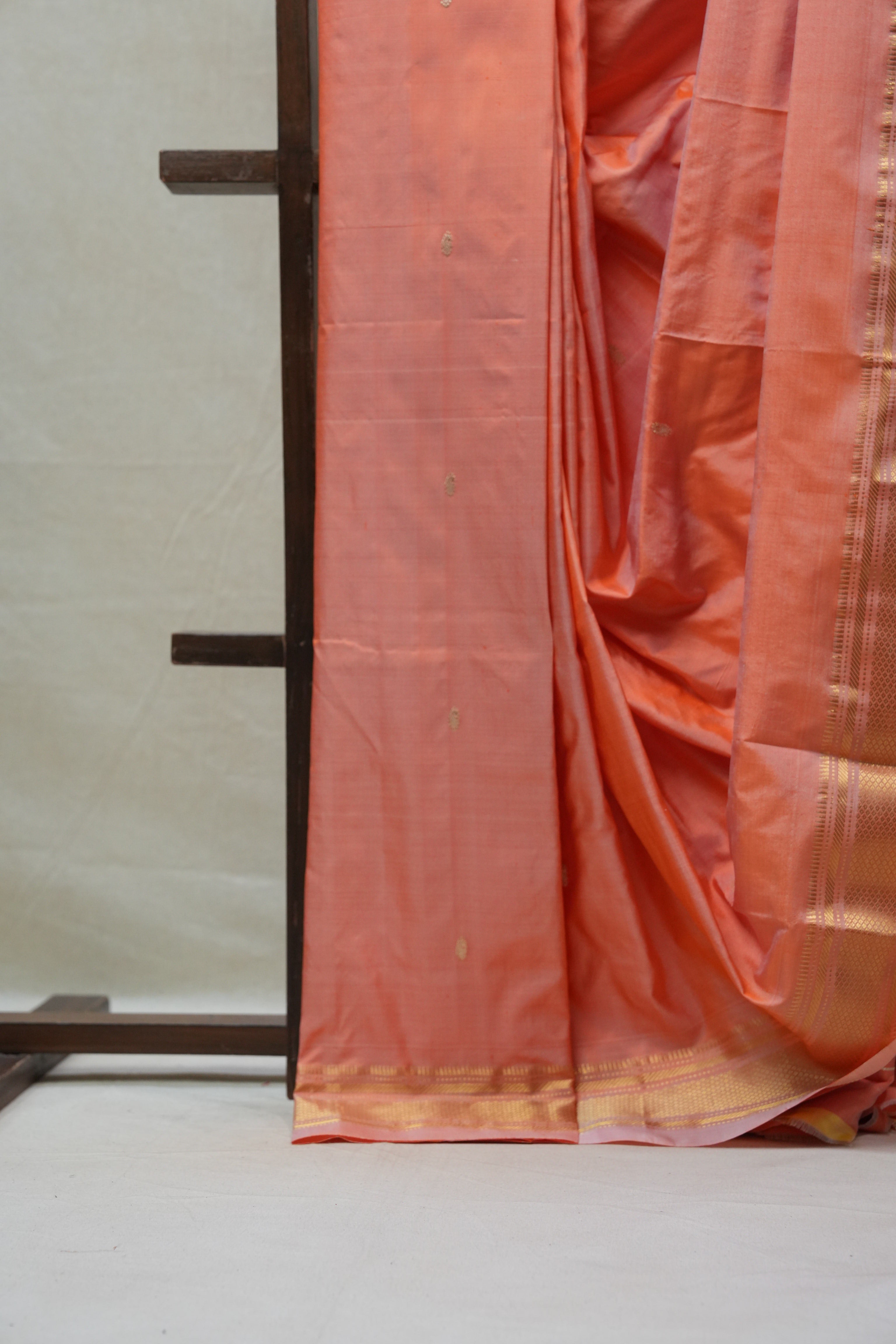 Peach Silk Paithani Saree - SRPSPS635