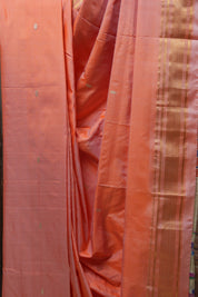 Peach Silk Paithani Saree - SRPSPS635