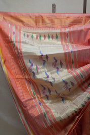 Peach Silk Paithani Saree - SRPSPS635