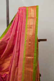 Two Tone Pink Silk Paithani Saree - SRTTPSPS637