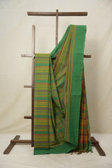 Multicolor Cotton Mangalgiri Saree - SRMCMS56