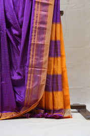 Purple Silk Ilkal Saree - SRPSIS144