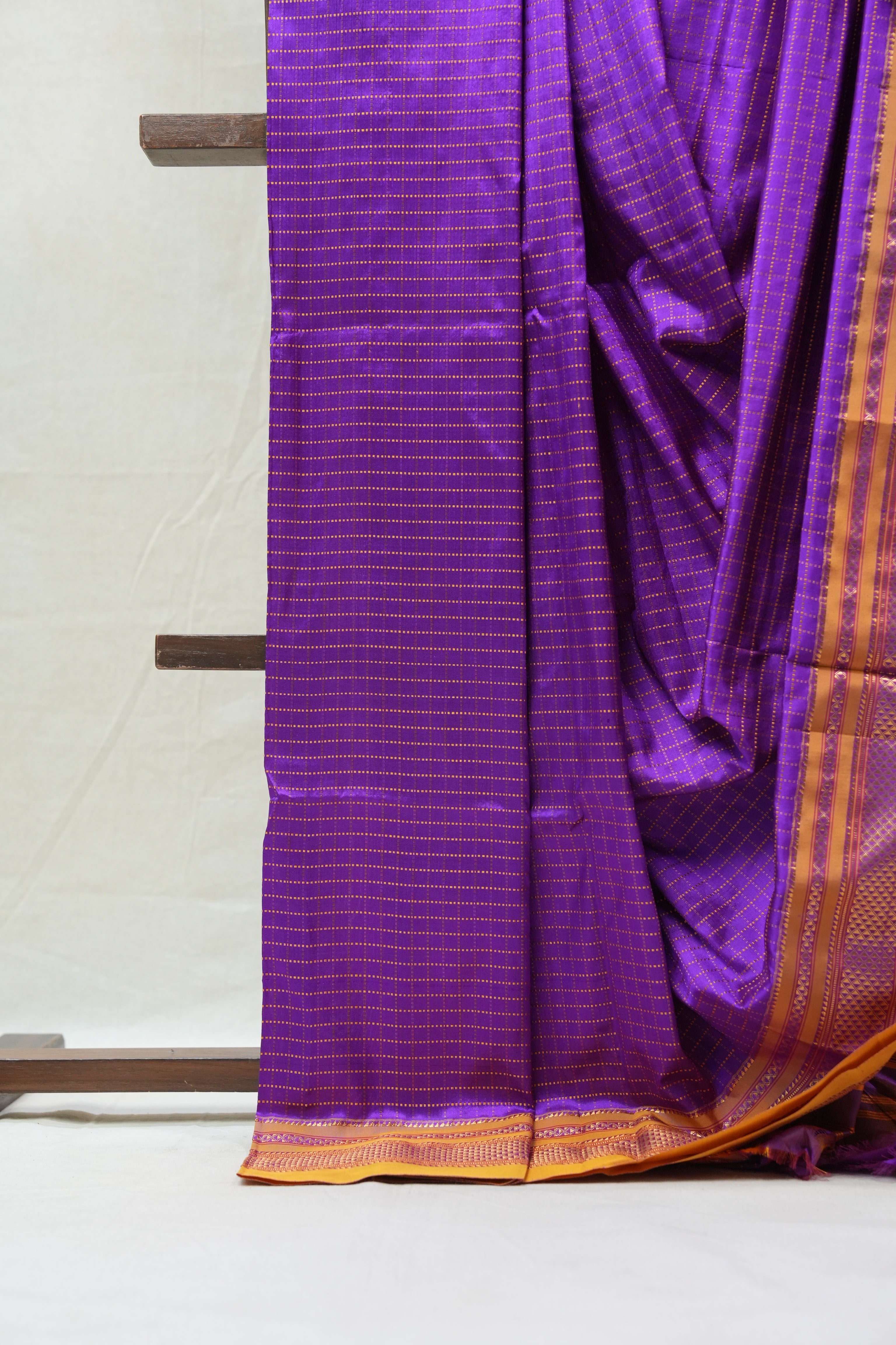 Purple Silk Ilkal Saree - SRPSIS144
