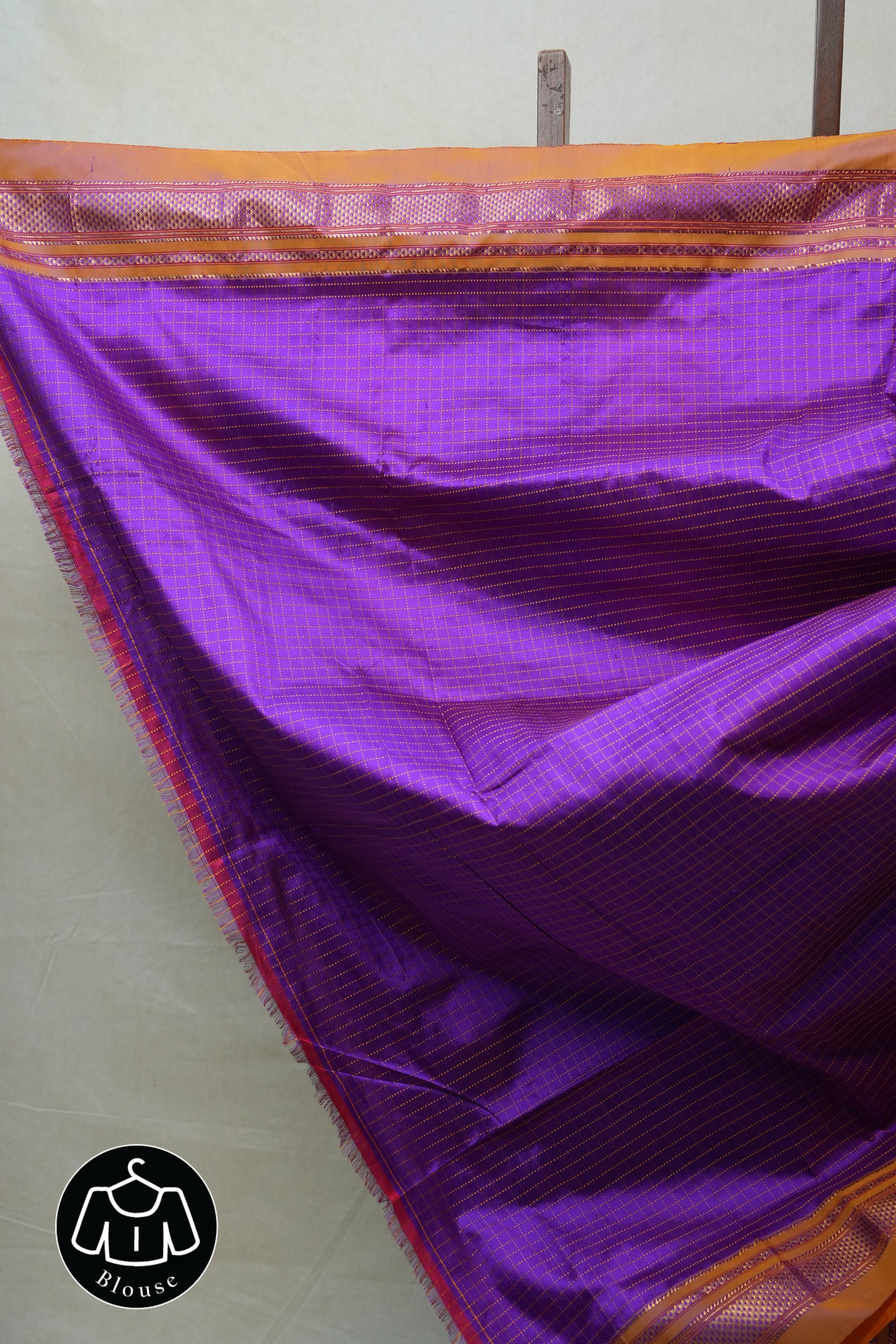 Purple Silk Ilkal Saree - SRPSIS144