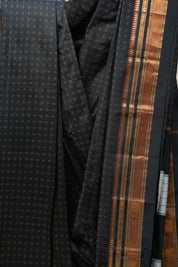 Black Silk Ilkal Saree - SRBSIS146