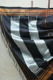 Black Silk Ilkal Saree - SRBSIS146