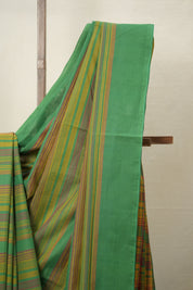 Multicolor Cotton Mangalgiri Saree - SRMCMS56