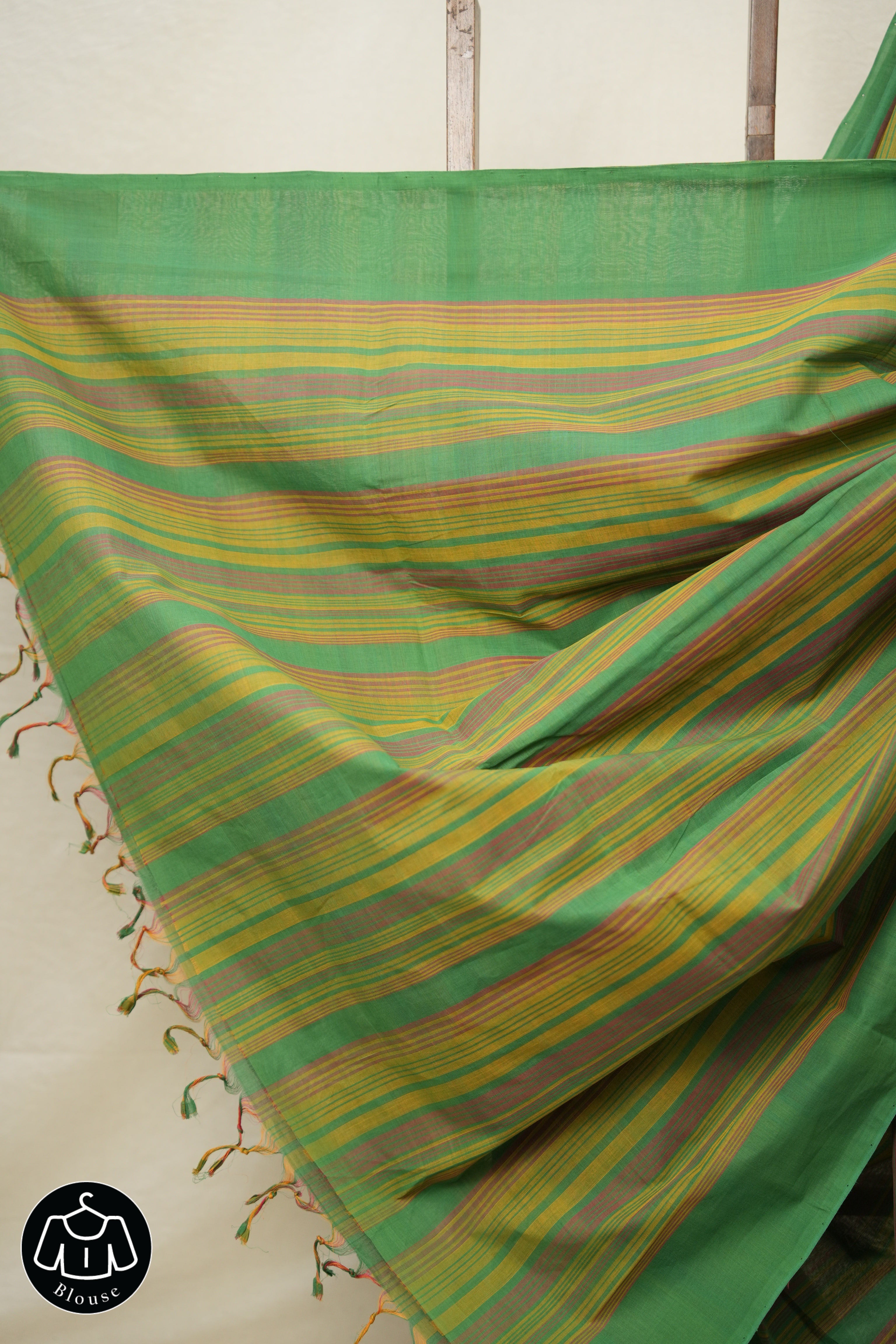 Multicolor Cotton Mangalgiri Saree - SRMCMS56