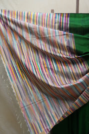 Dark Green Soft Silk Saree - SRDGSSS286