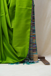 Green Soft Silk Saree - SRGSSS320