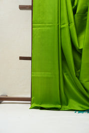 Green Soft Silk Saree - SRGSSS320