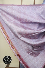 Grey Raw Silk Ikat Saree - SRGRSIS1096