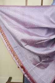 Grey Raw Silk Ikat Saree - SRGRSIS1096