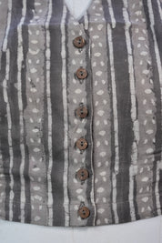 Kashish HBP Cotton V-Neck Blouse - SRKCVNB143