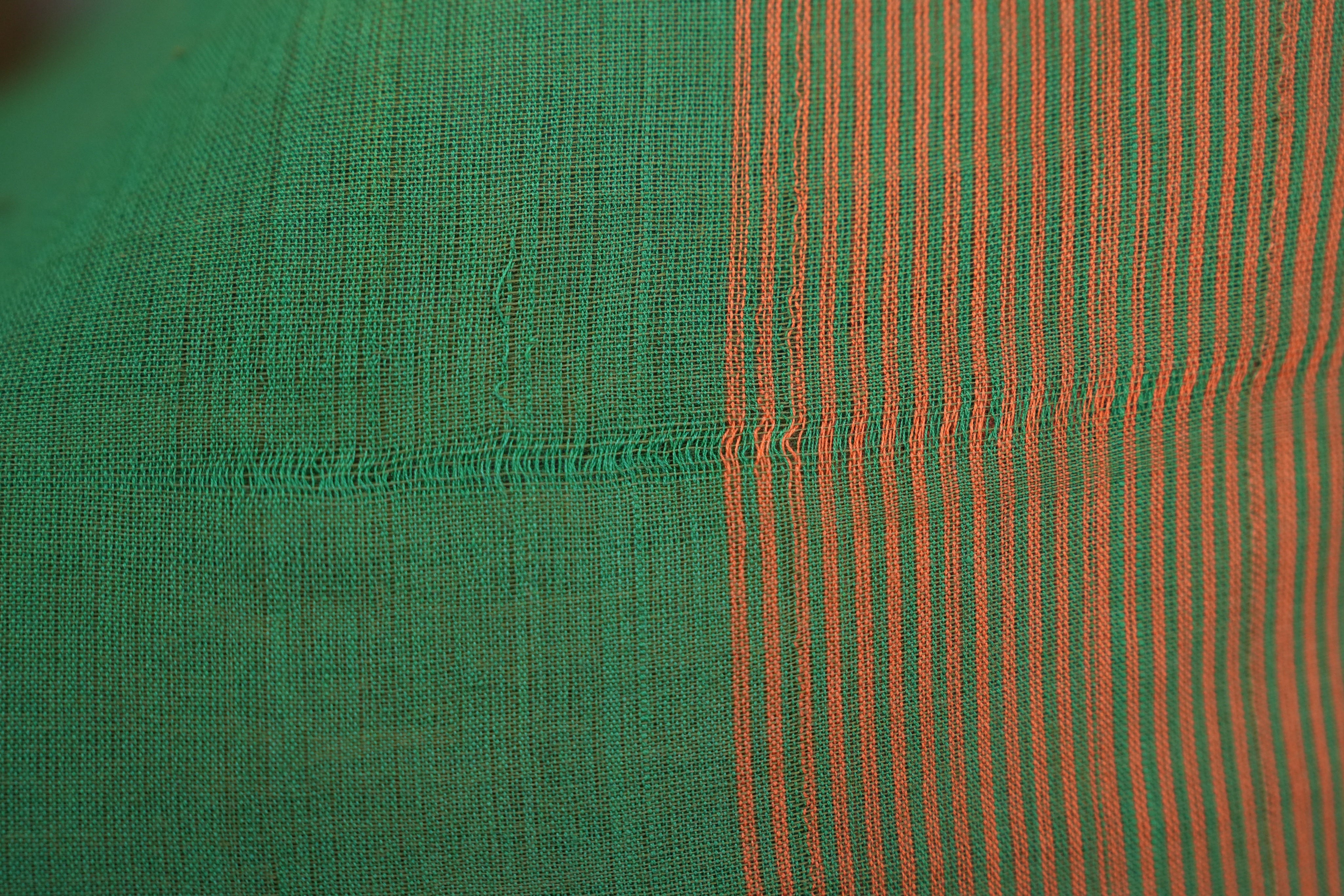 Green Cotton Ilkal Saree with Gayatri Border - SRGCIS166-PI