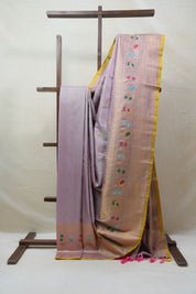 Dusty Pink Gadwal Silk Saree - SRDPGSS464