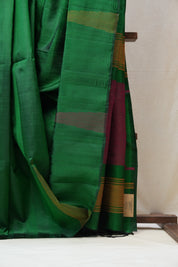 Green Soft Silk Saree - SRGSSS304