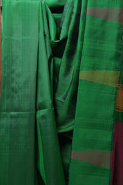 Green Soft Silk Saree - SRGSSS304