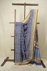 Blue HBP Cotton Saree - SRBCS3753