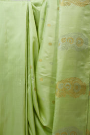 Pista Green Gadwal Silk Saree - SRPGGSS471