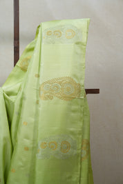 Pista Green Gadwal Silk Saree - SRPGGSS471