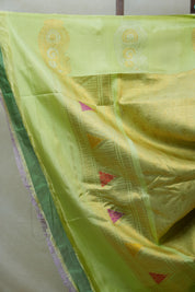 Pista Green Gadwal Silk Saree - SRPGGSS471