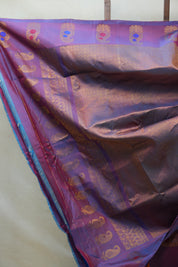 Orange Gadwal Silk Saree - SROGSS477
