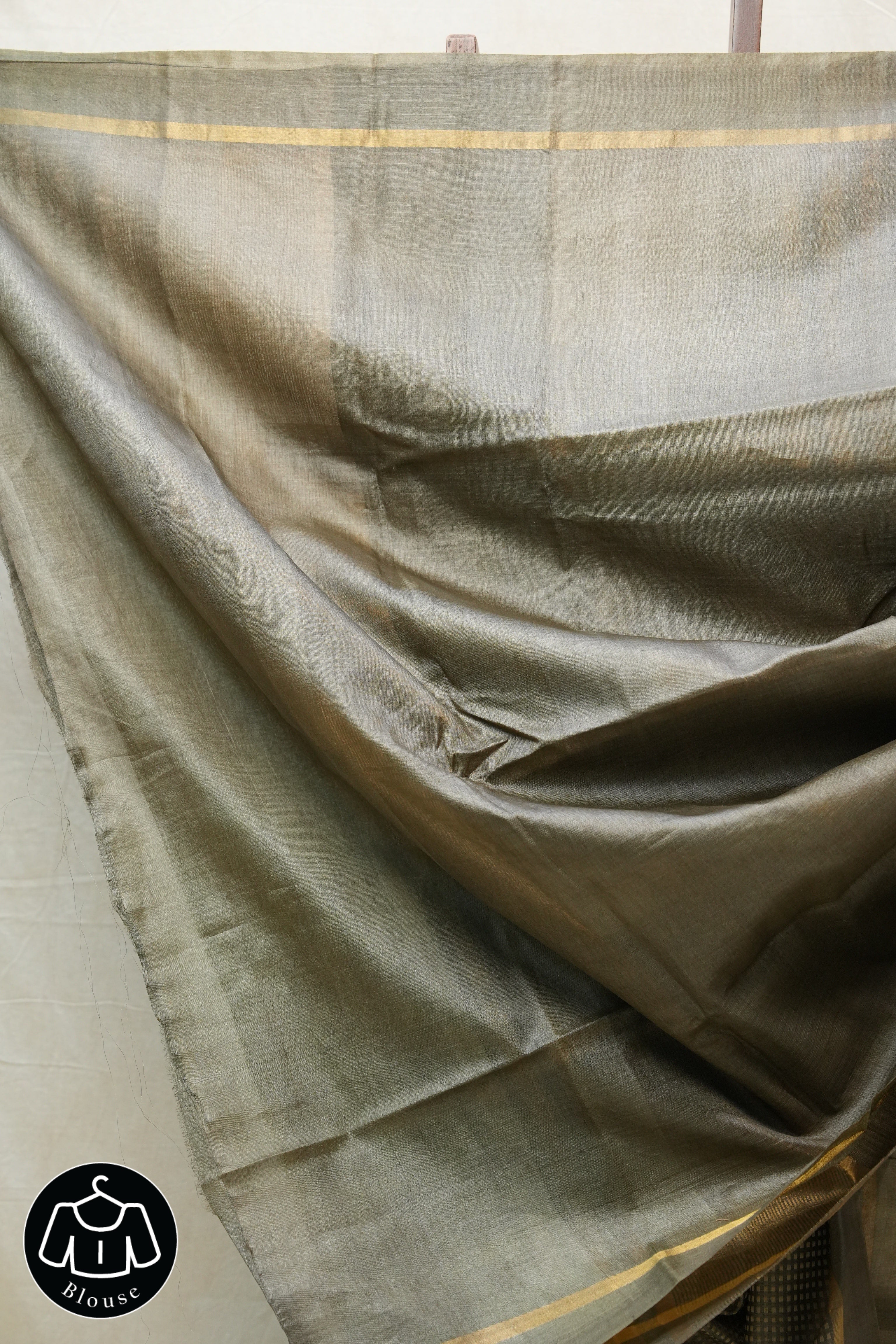 Sand Brown Tussar Silk Saree - SRSBTSS1504