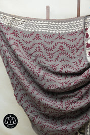 Cream HBP Modal Silk Saree - SRCMSS407