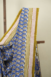 Blue HBP Cotton Saree - SRBCS3753