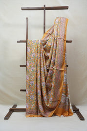 Mango Yellow HBP Modal Silk Saree - SRMYMSS390