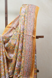 Mango Yellow HBP Modal Silk Saree - SRMYMSS390