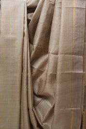 Brownish Grey Tussar Silk Saree - SRBGTSS1508