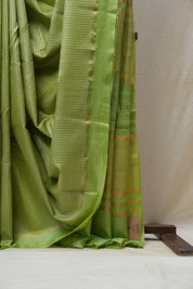Mint Green Tussar Silk Saree - SRMGTSS1506