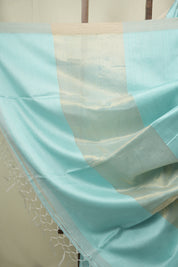 Aqua Bengal Cotton Silk Jamdani Saree - SRABCSJS02