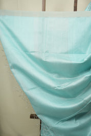 Aqua Bengal Cotton Silk Jamdani Saree - SRABCSJS02