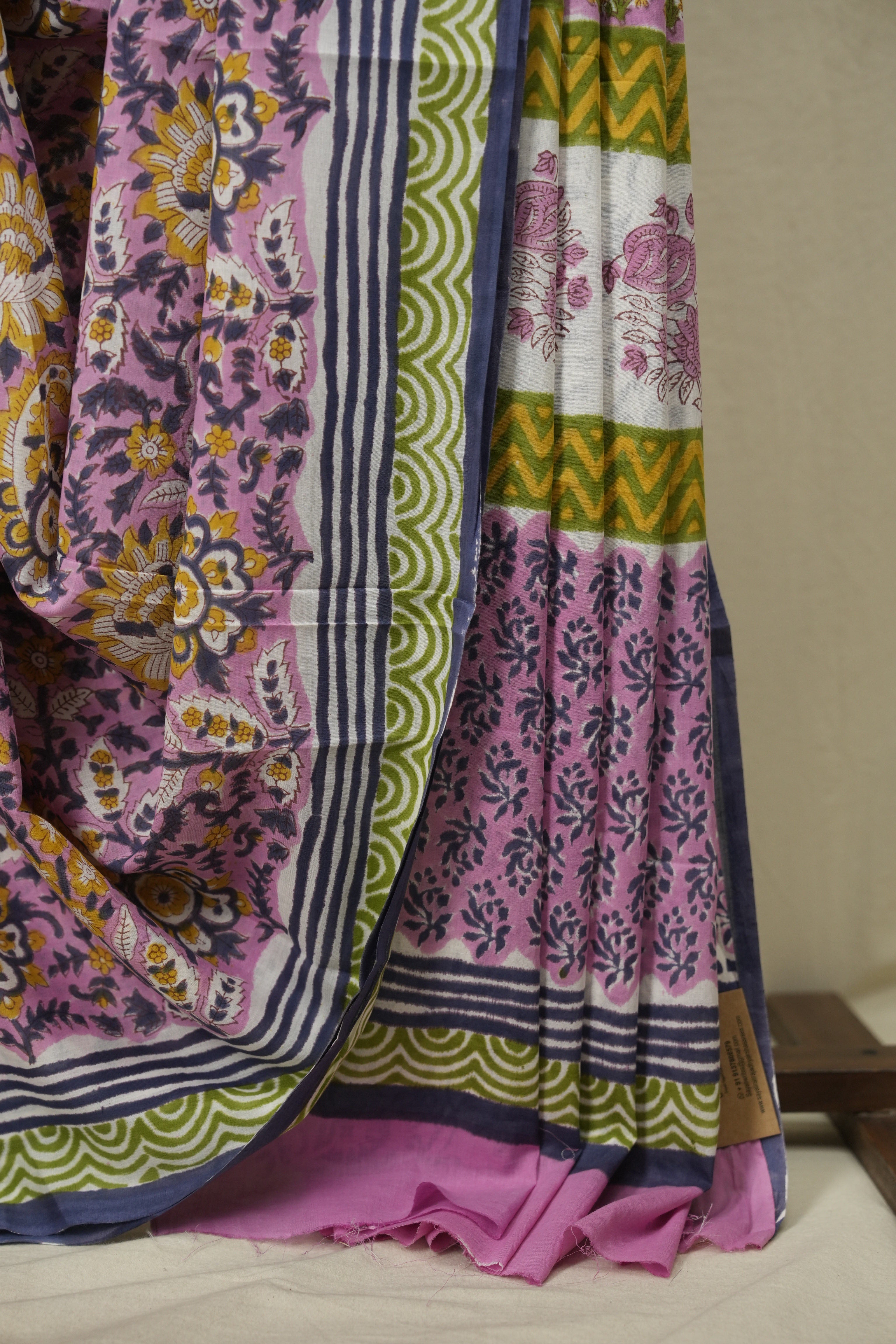 Pink HBP Cotton Saree - SRPCS3762