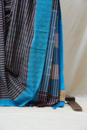 Multi Colour Cotton Ilkal Saree with Plain Border - SRMCCIS605