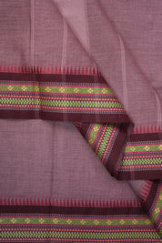 Dark Dusty Pink Kanchi Cotton Saree-SRDDPKCS697