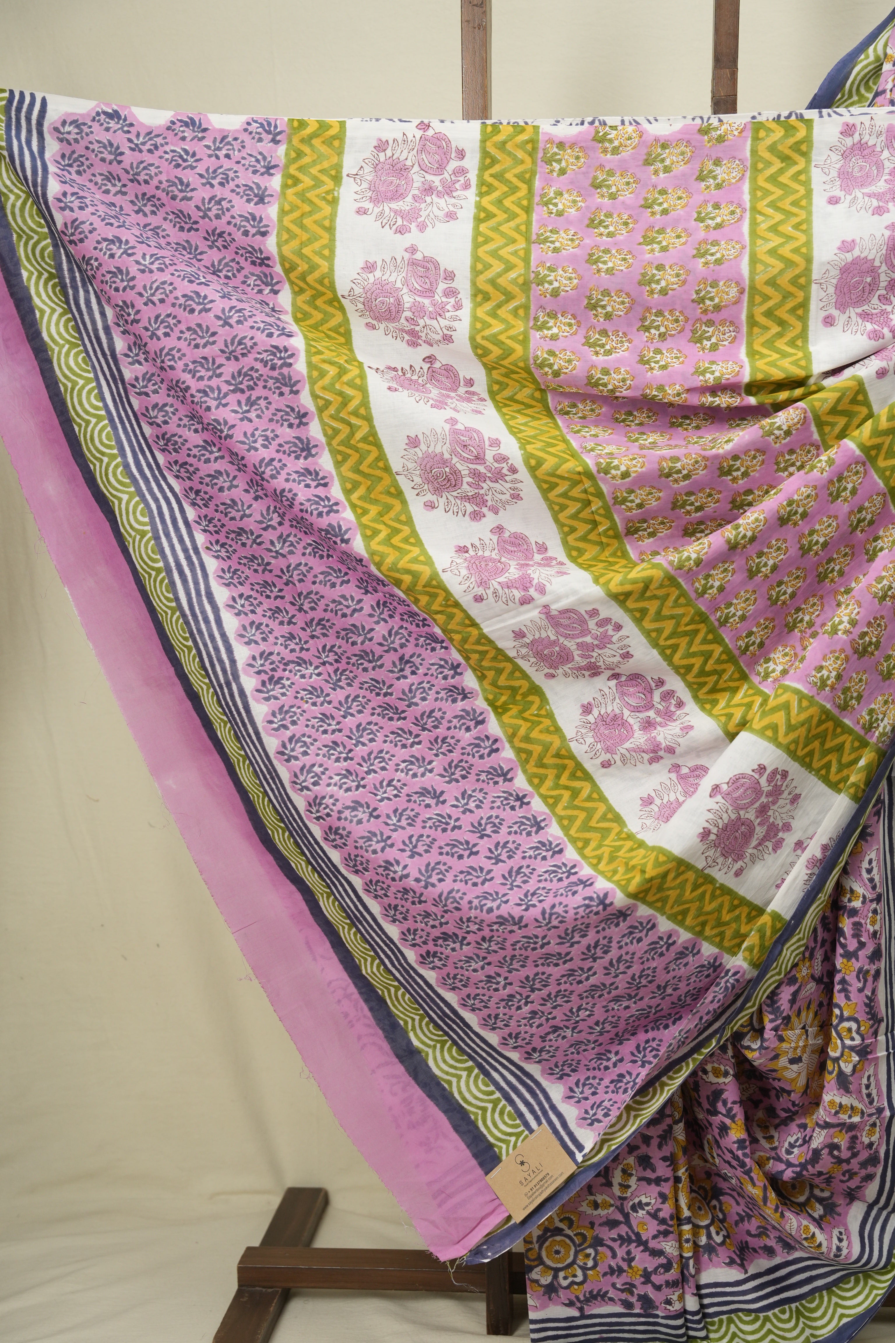 Pink HBP Cotton Saree - SRPCS3762