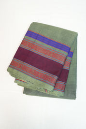 Green Kanchi Cotton Saree - SRGKCS496