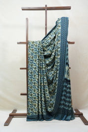 Cream HBP Modal Silk Saree - SRCMSS383