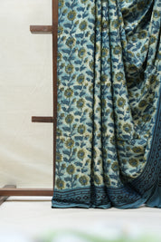 Cream HBP Modal Silk Saree - SRCMSS383