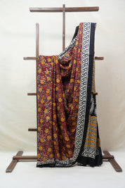 Maroon HBP Modal Silk Saree - SRMMSS395