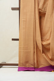 Light Yellow Cotton Ilkal Saree with Plain Border - SRLYCIS599